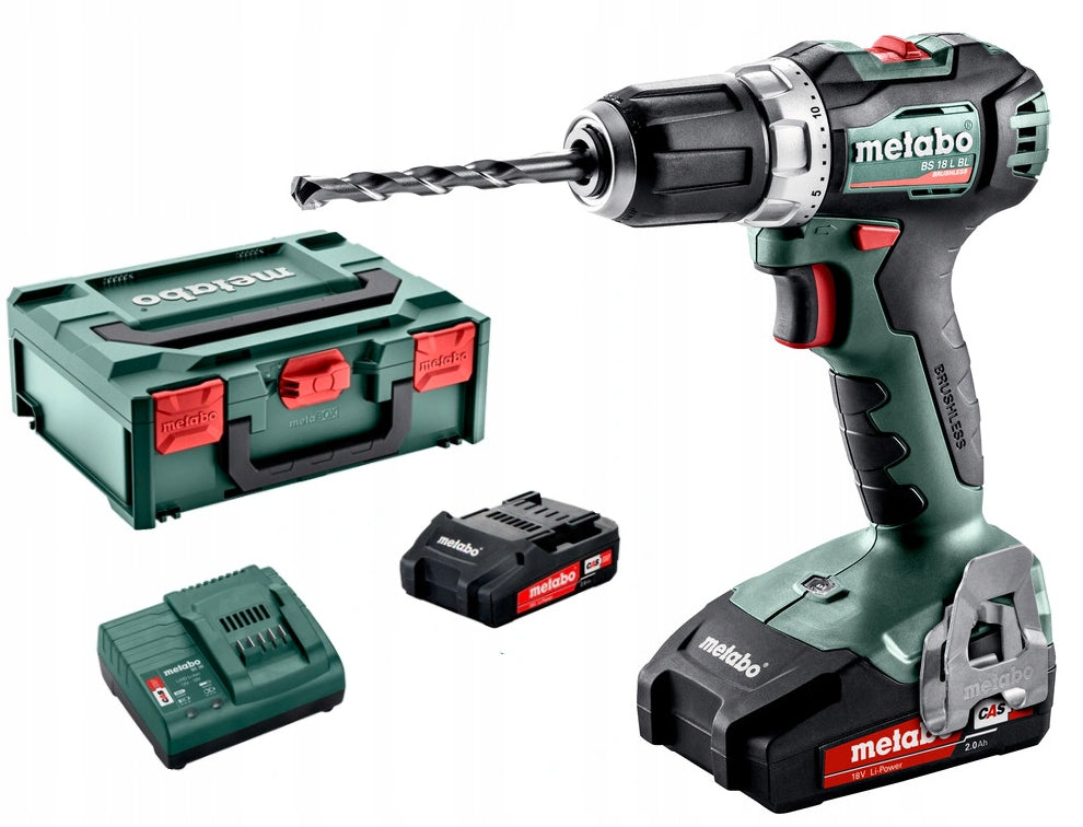 Drill/driver Metabo BS 18 L BL 18 V 2 x 2 Ah battery