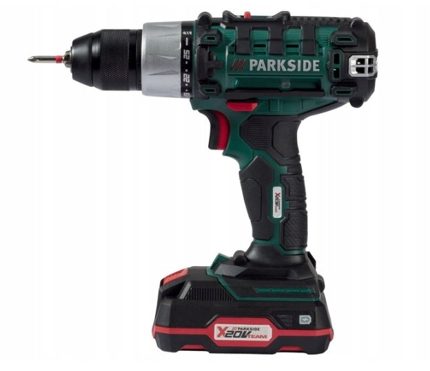 Drill/driver Parkside + 2Ah BATTERY and 2,4A Charger Battery capacity 2 Ah
