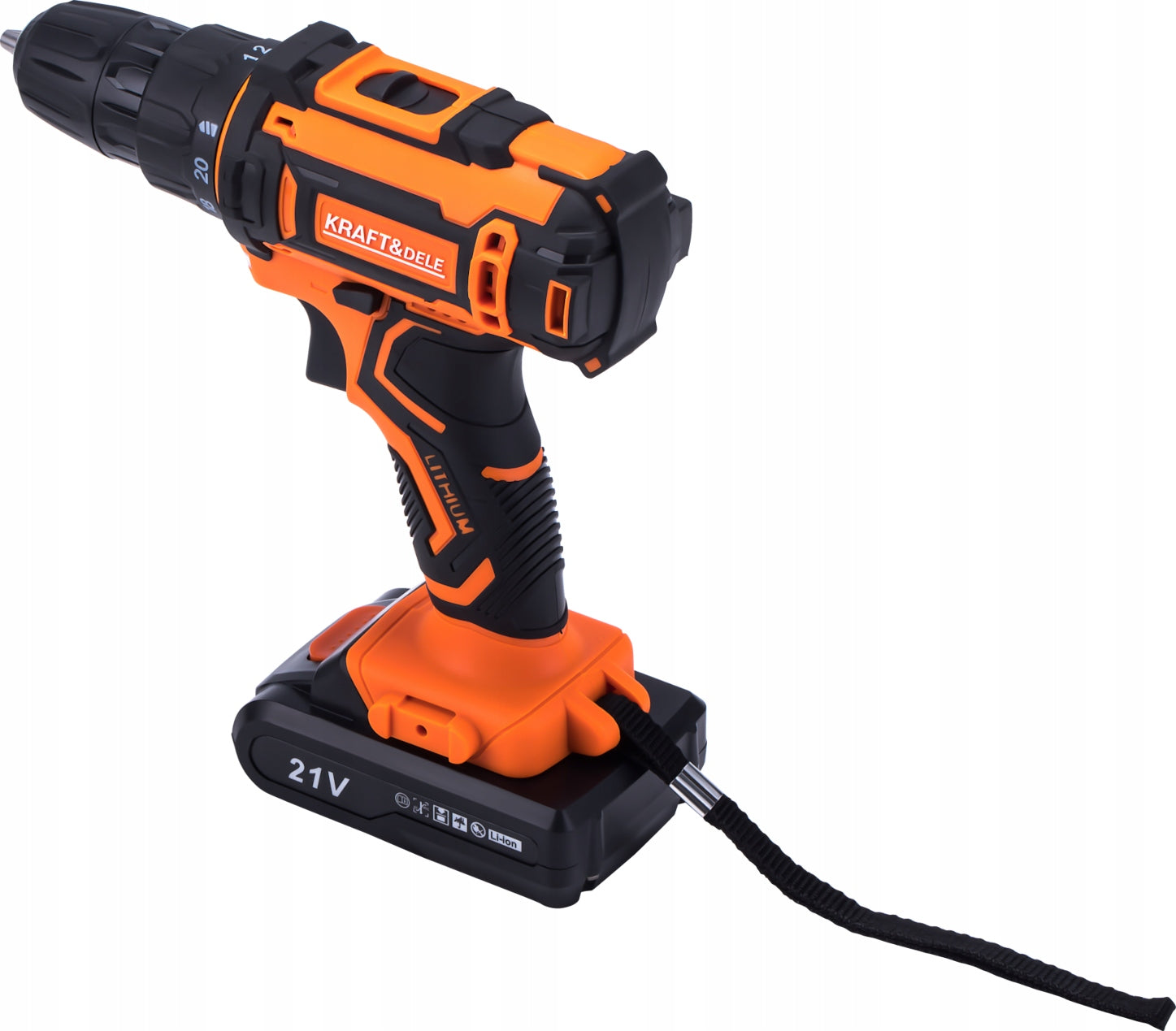 Drill/driver set 2x aku 21V 2Ah + drill case bits Additional information extra battery included backlit torque adjustment transportation box included