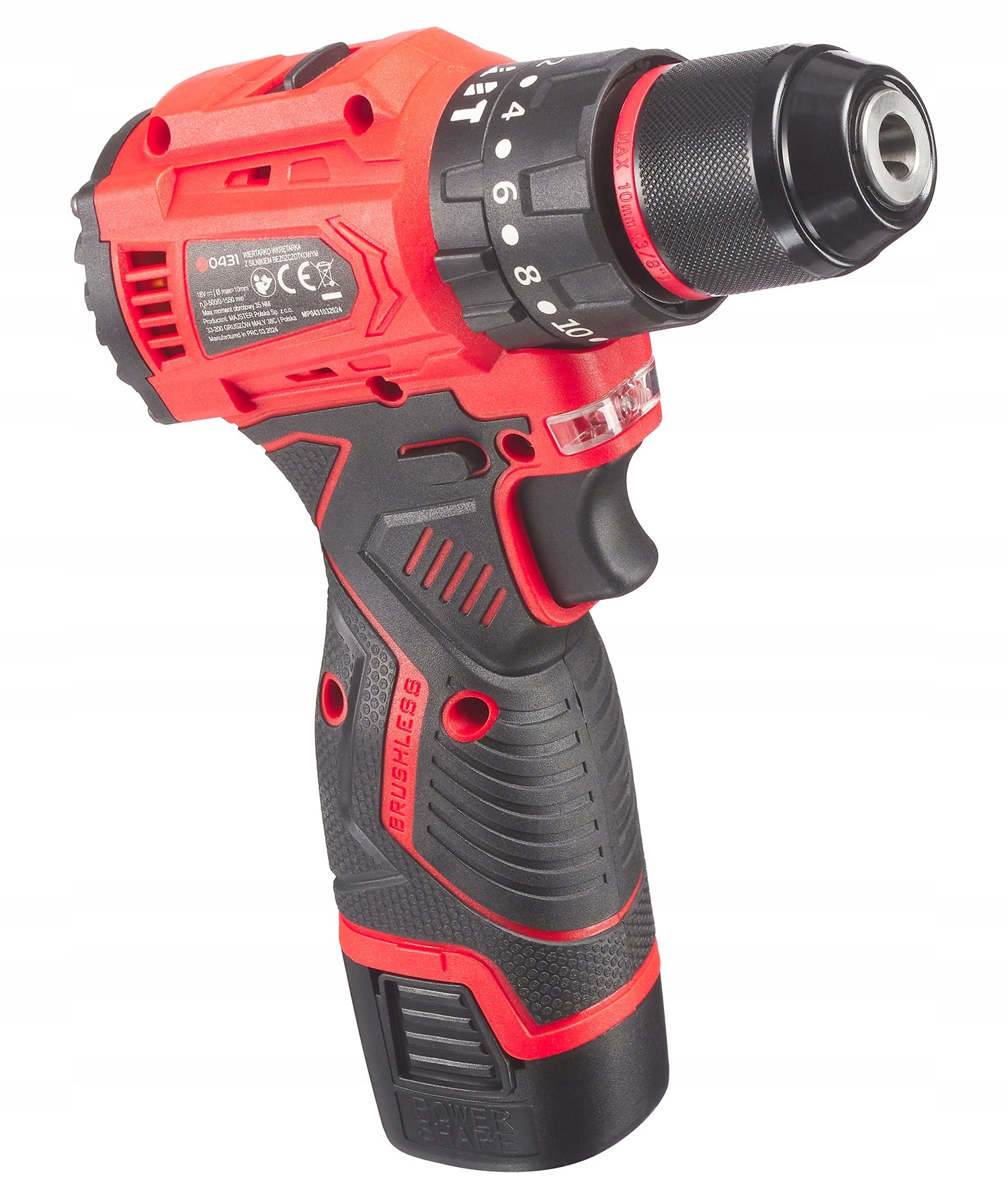 Drilling Machine BRUSHLESS IMPACT Cordless Majster Pro MP0431 Brand Majster Pro