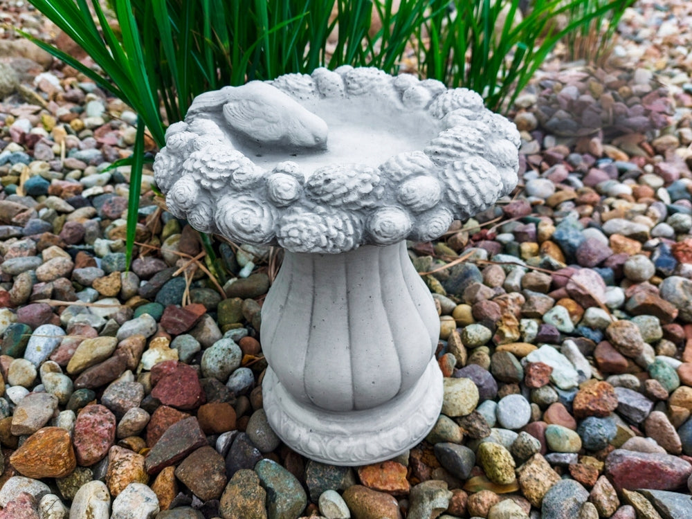 Drinker Animal Drinker Concrete Garden Figures Figure Sculpture Decoration Product height 30 cm