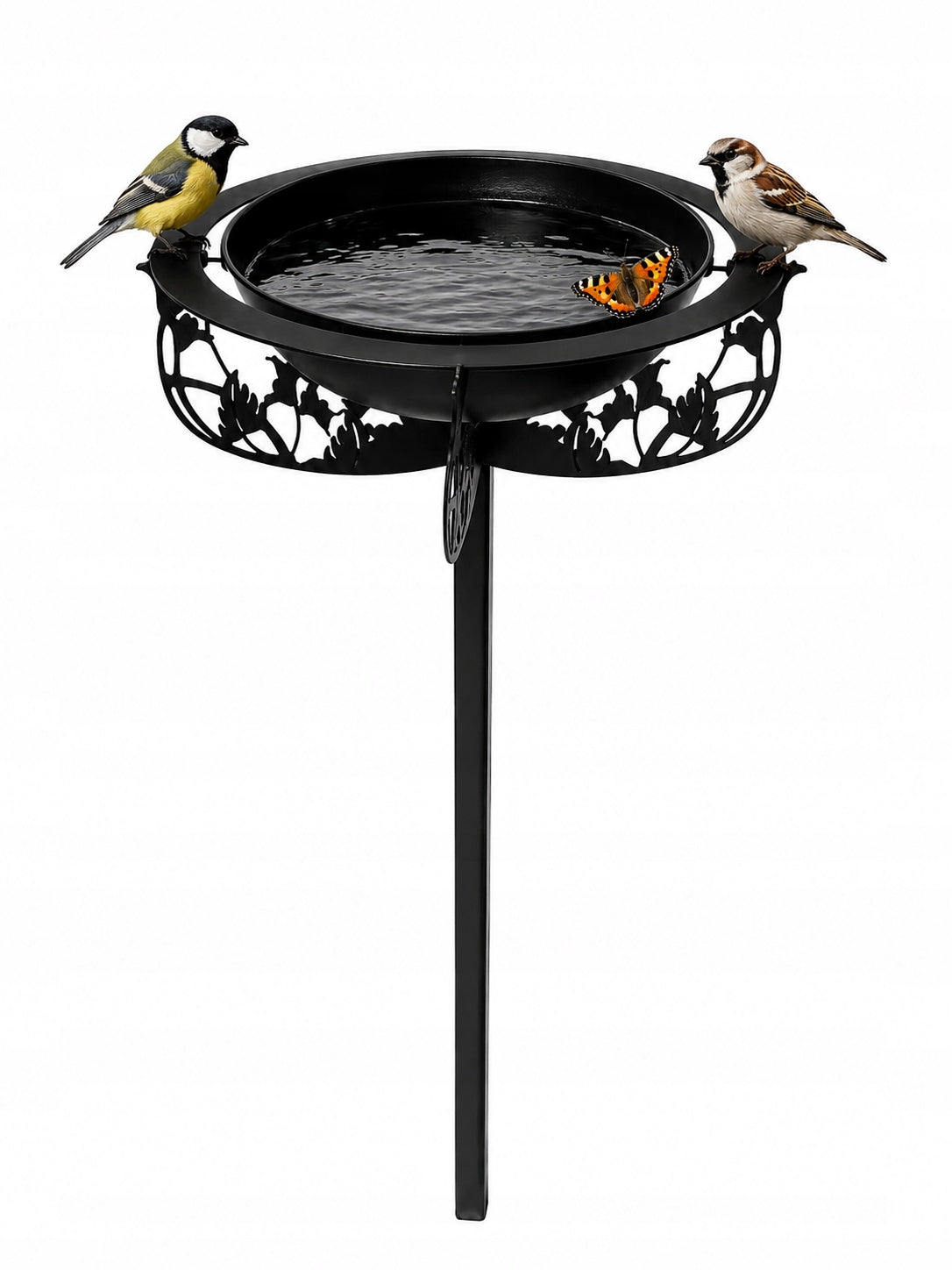 Drinker for Birds on the Leg 130 cm Garden Feeder hammered profile 3x3 cm