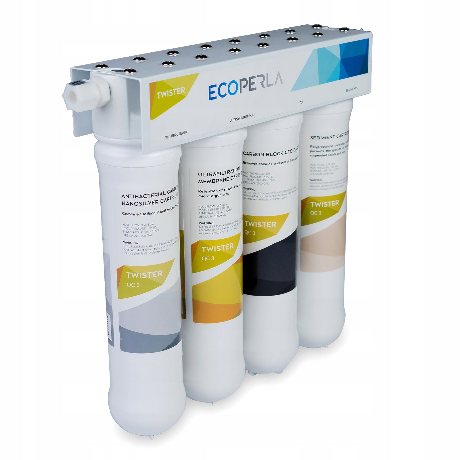 Drinking water filter Ecoperla Twister - ultrafiltration system with nanosilver Packaging status original