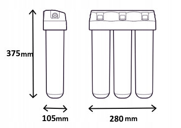 Drinking water filter for sink Aquaphor Crystal H softening black spout Manufacturer code K-ry-s-z-t-a-ł-H + czw