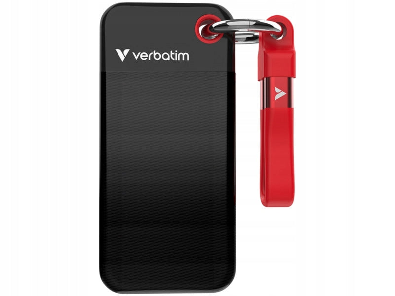 Drive VERBATIM Pocket 128GB SSD Black & Red