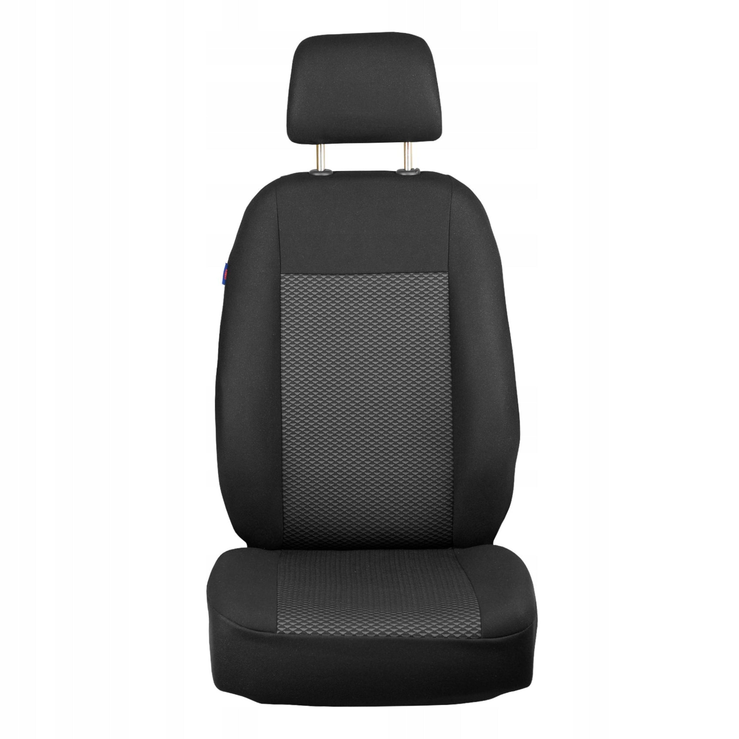 Driver's seat cover - black with triangles - VOLVO V50 Manufacturer Zakszwalnia