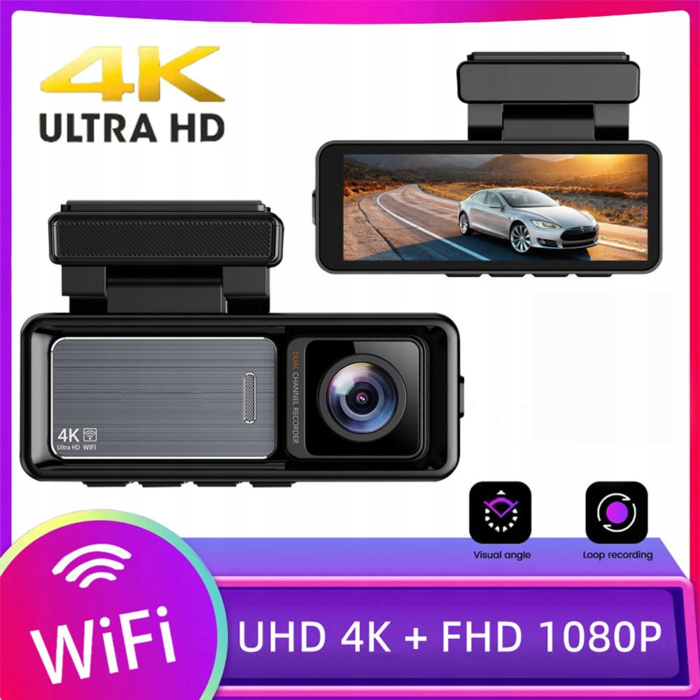 Driving recorder, 4K ultra high, night vision function, WDR technology Packaging status original
