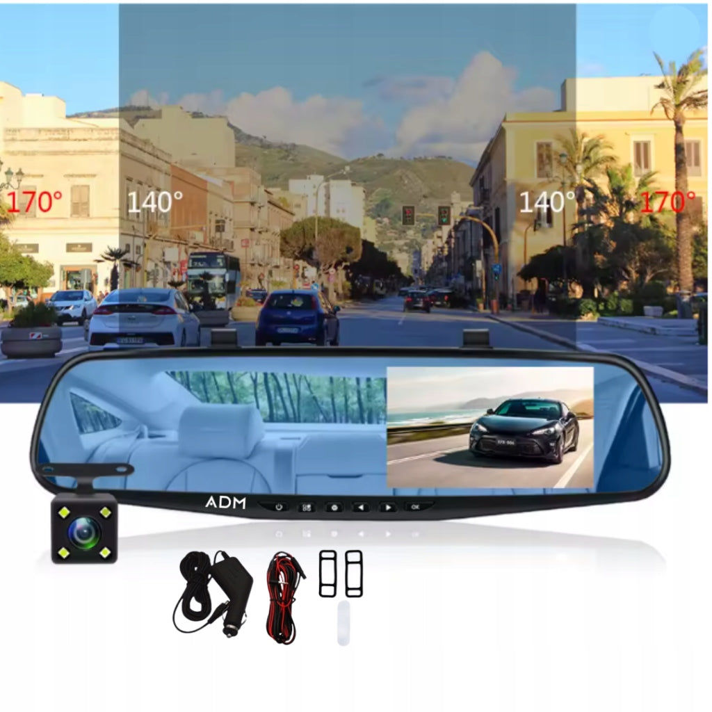 Driving video recorder rearview mirror full HD reversing camera Manufacturer code GT600
