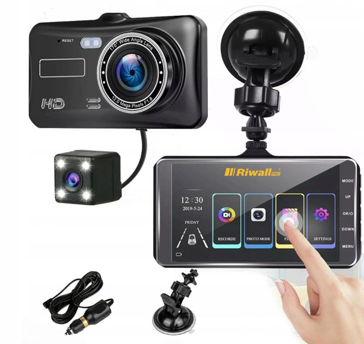 Driving video recorder touch recorder reversing camera Riwall RCR-01
