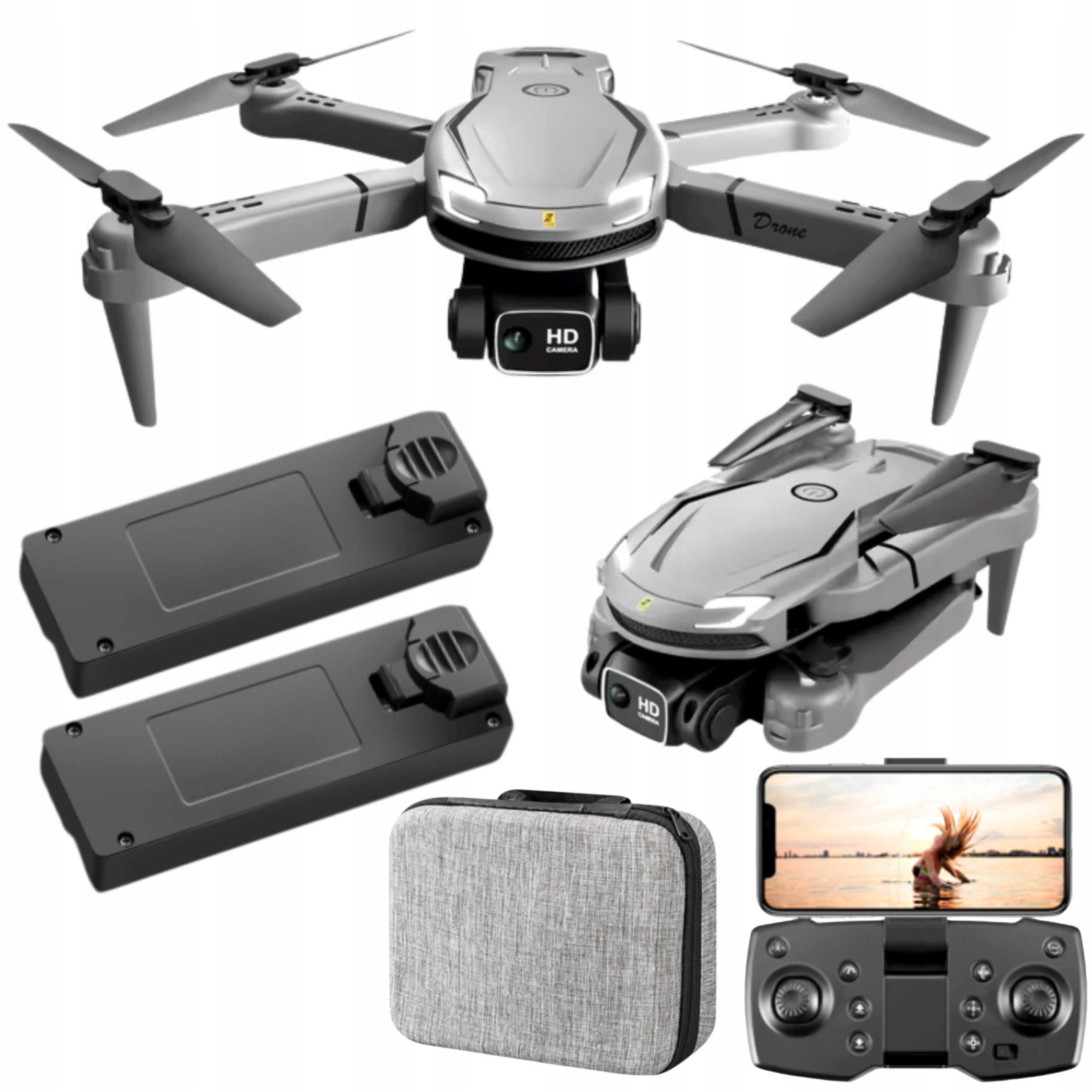 Drone 2 Cameras 2x Battery Remote Controlled WiFi App Suitcase Gift