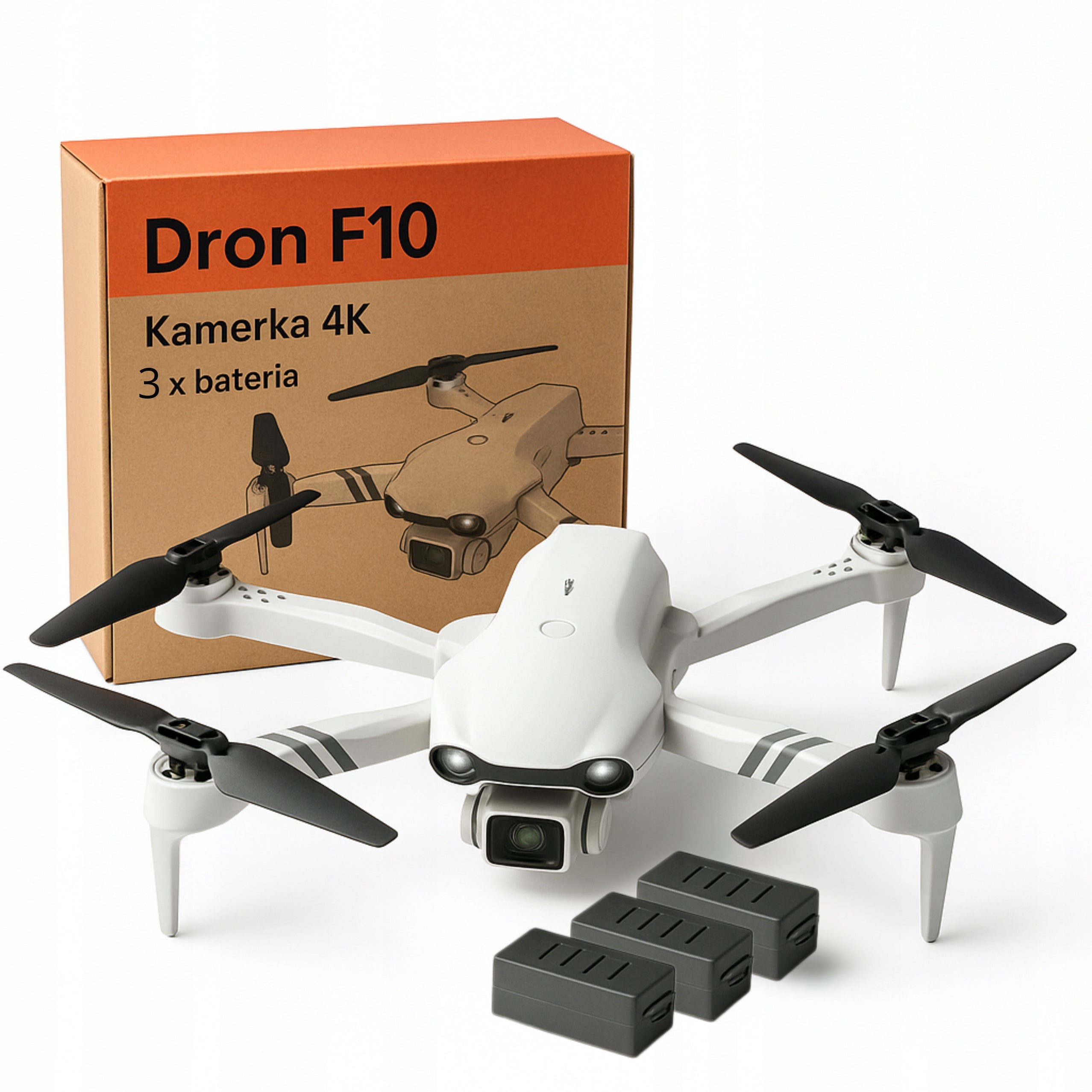 Drone 4D-F10 3 VICKY WITH 4K WIFI CAMERAS + 3 BATTERIES GIFT