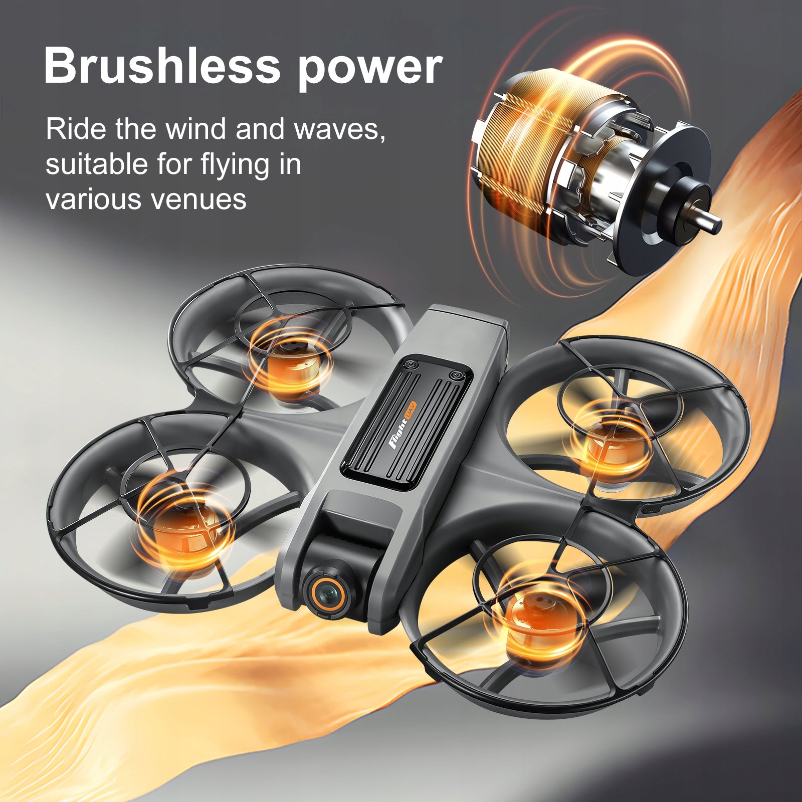 Drone Brushless HD Camera Obstacle Avoidance Remote Control with Screen 3 Batteries Brand no brand