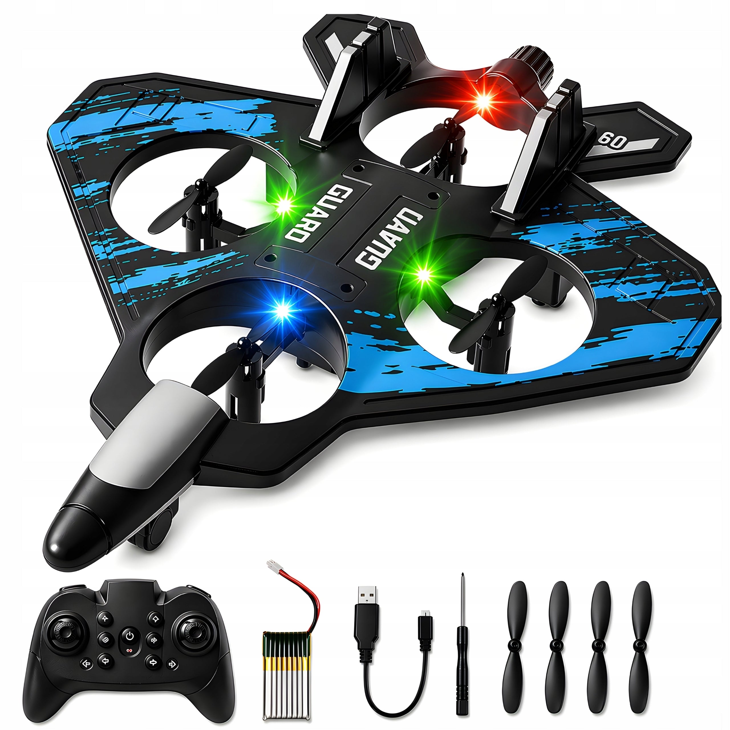 Drone Foam Airplane Remote Controlled Remote Control Rotation 360 Degree Light