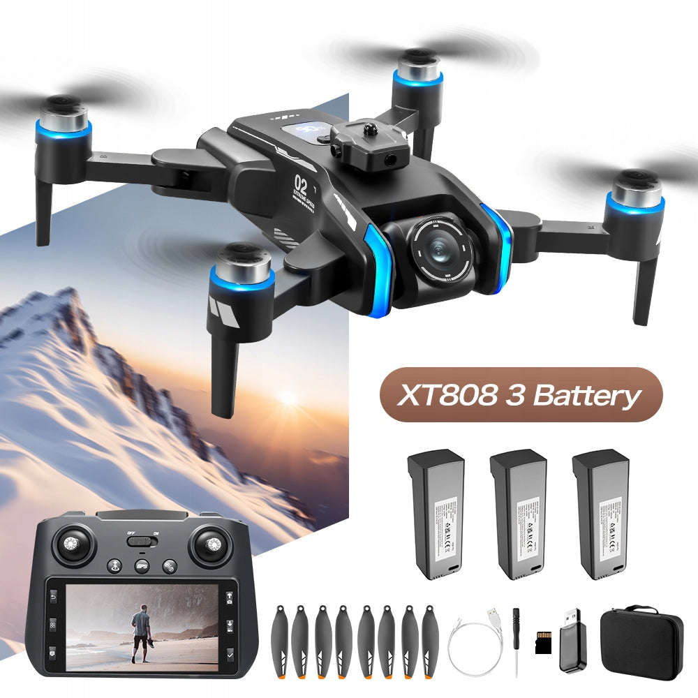 Drone GPS Camera HD Brushless Motors Obstacle Avoidance Remote Control Screen