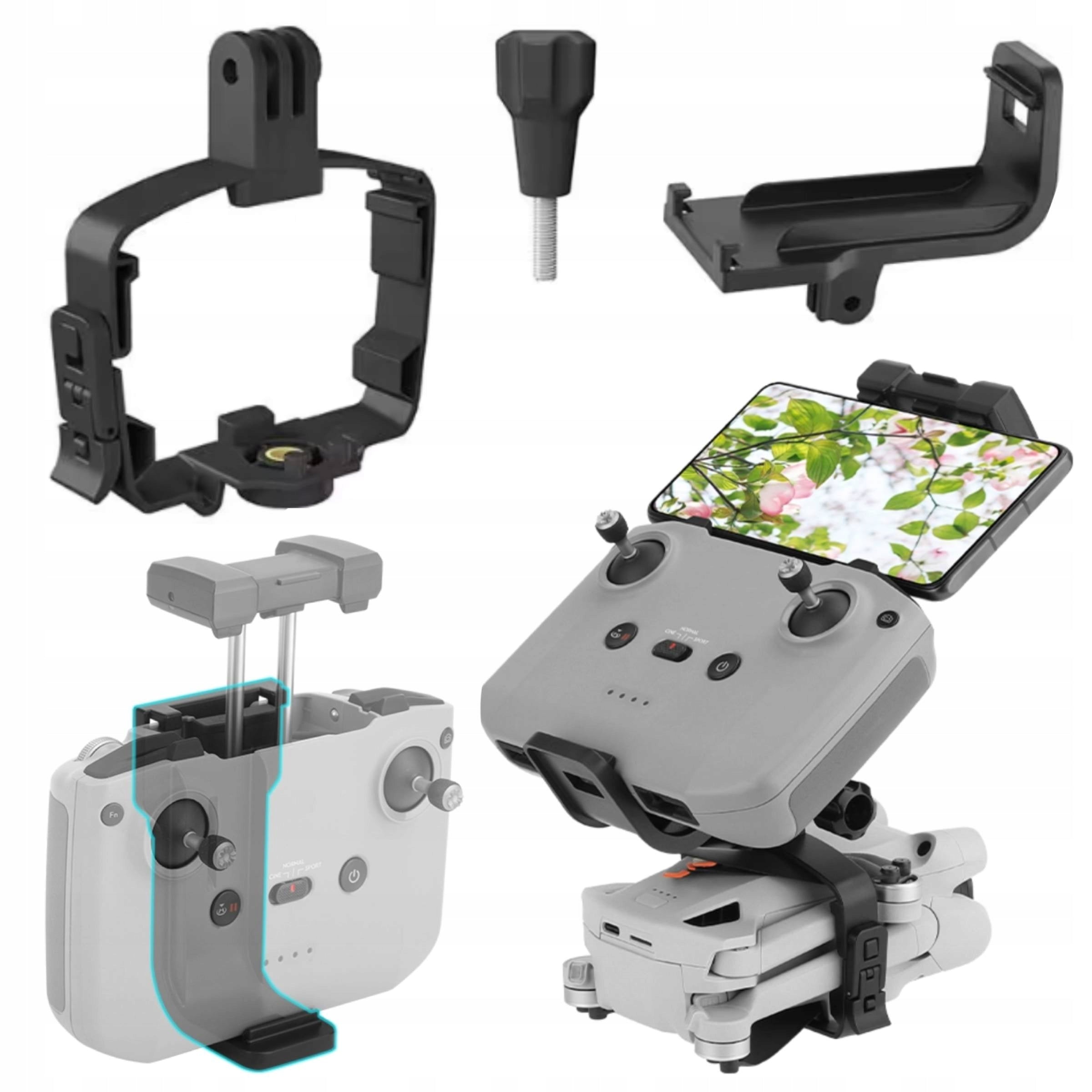 Drone Grip Mount + DJI RC-N1 Controller (DJI Mini 3 Pro)