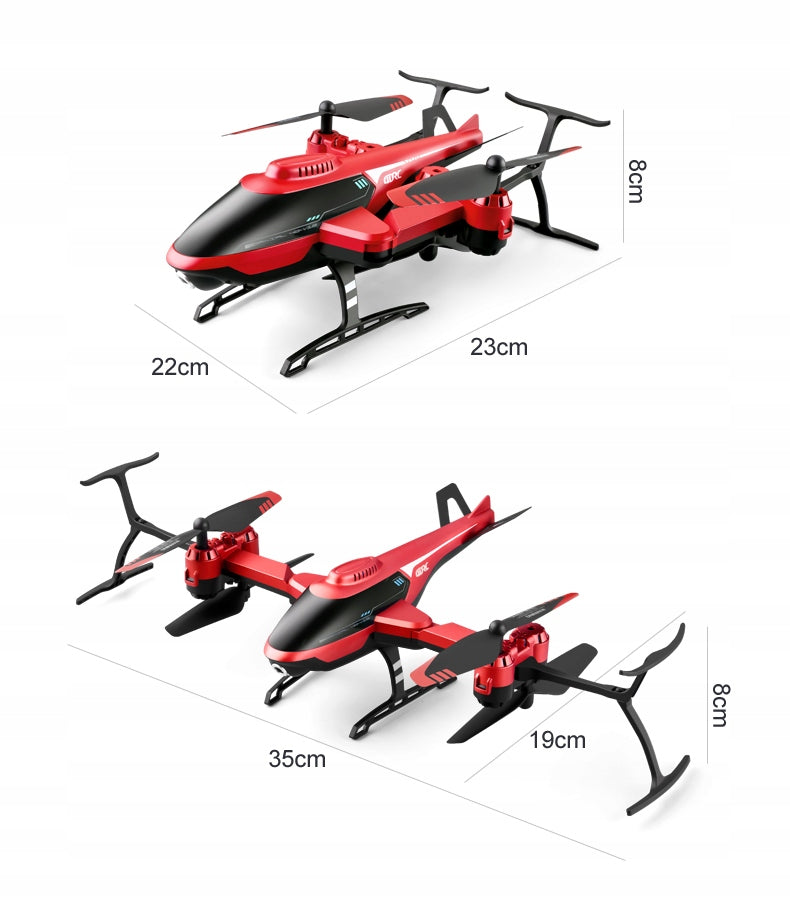 Drone Helicopter Remote Controlled Red Flying With HD Camera 1080p Manufacturer code WINANQE