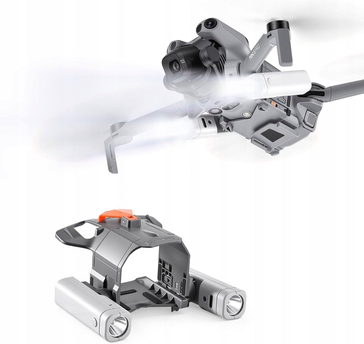 Drone Night Flight Light for DJI Mini 5 Pro Propeller Holder + Searchlight