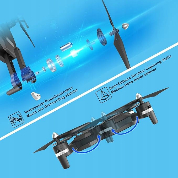 Drone T26 1080P FPV Foldable 2 Batteries 30min Flight Headless 3D Flip Manufacturer code 484n1