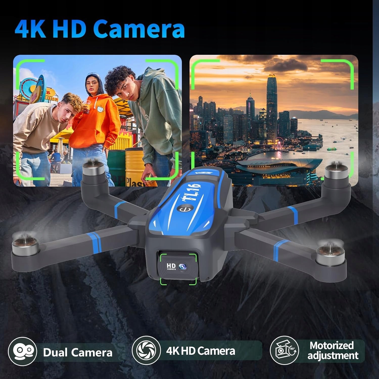 Drone Toladrone TL16 4K Camera Brushless Foldable Manufacturer code ToladroneTL16