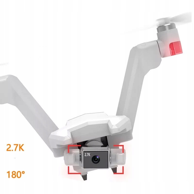 Drone V-type gimbal 2.7K GPS 2-camera WiFi bag! Batteries included no