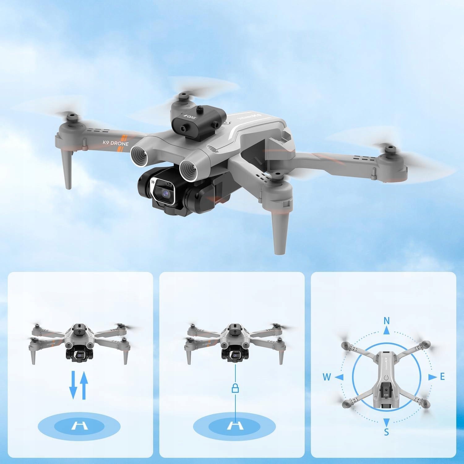 Drone With Camera For Adults And Kids, Foldable Remote Controlled Quadcopter Brand no brand