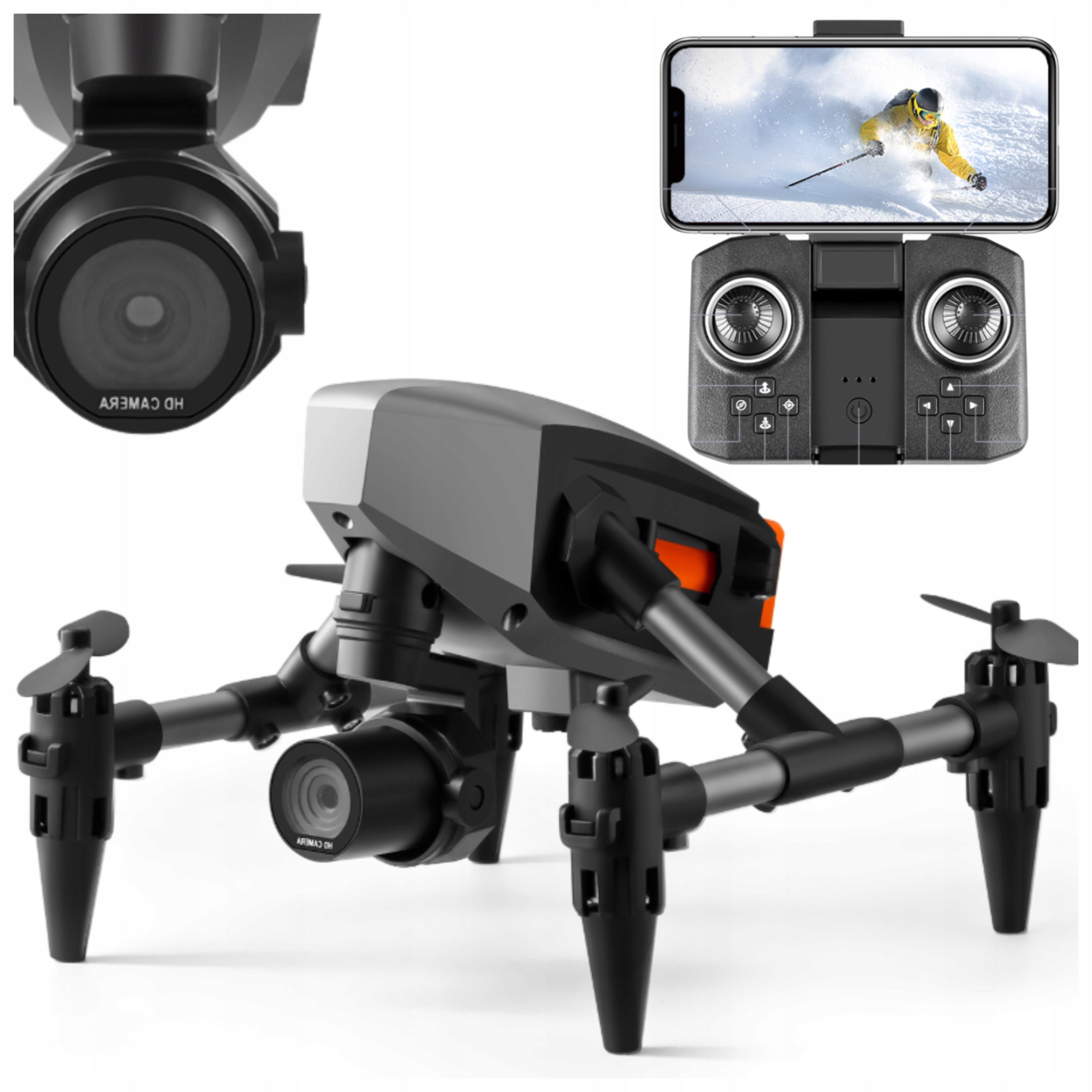 Drone With Camera Professional Remote Controlled With Obstacle Avoidance Suitcase