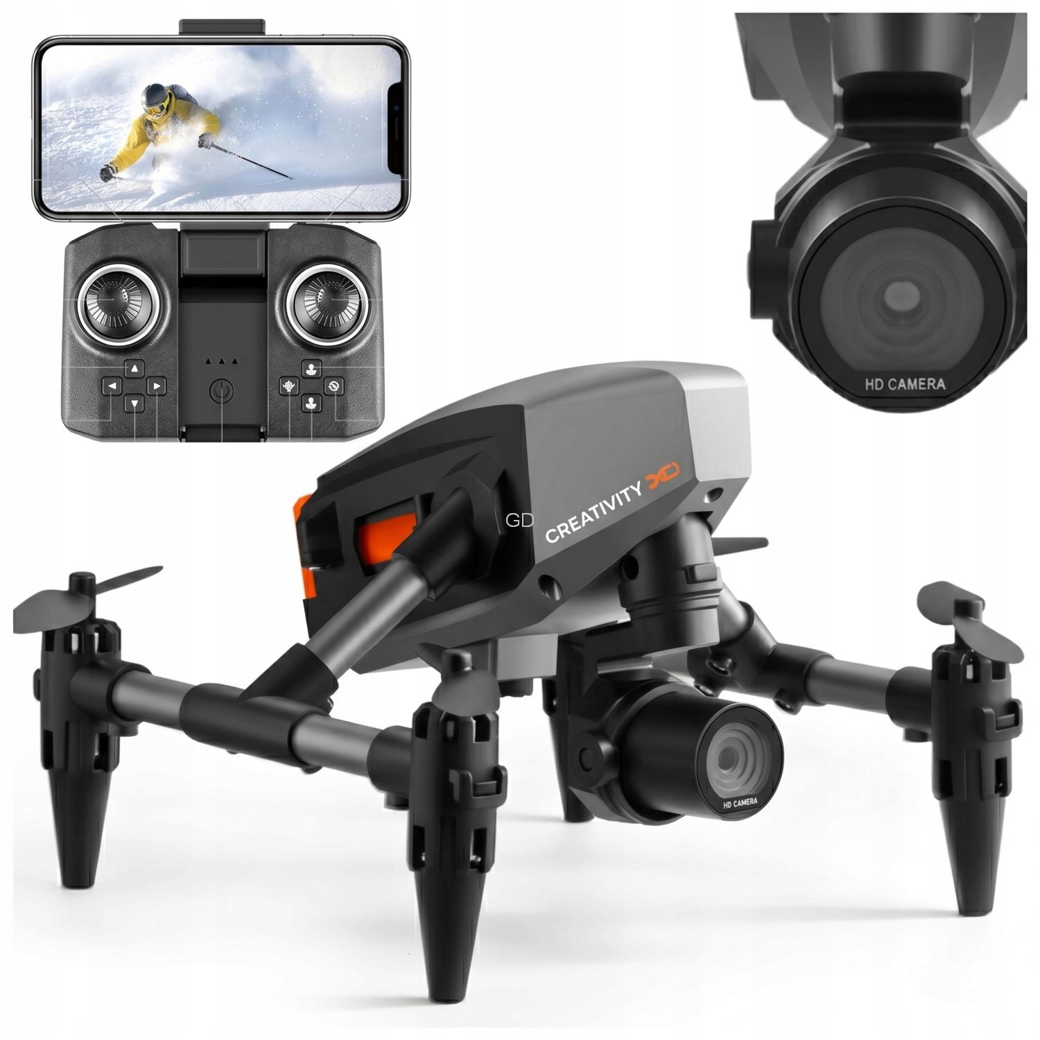 Drone With Camera Professional Remote Controlled With Obstacle Avoidance Suitcase