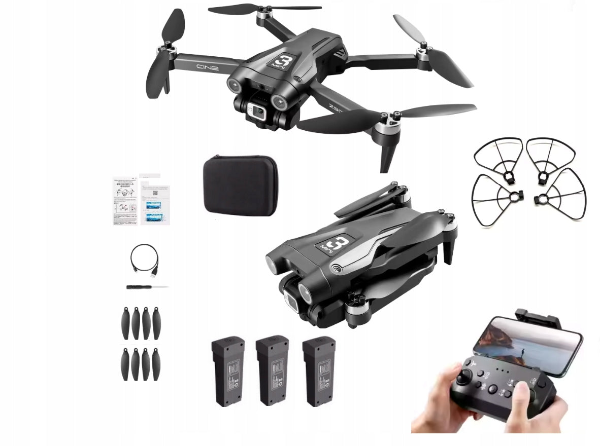 Drone Z908 MAX AVOIDING OBSTACLES WIFI CAMERA 3X BATTERY 300 m 2000 mAh