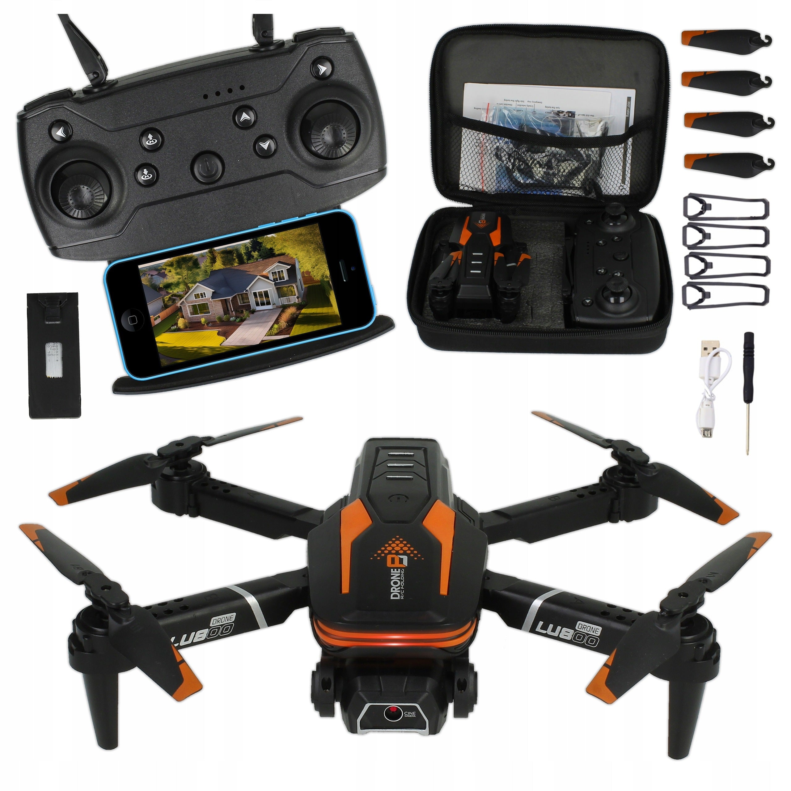 Drone with Double Camera for Tel. Flying Learning Kit Toy for Kids Brand Stator