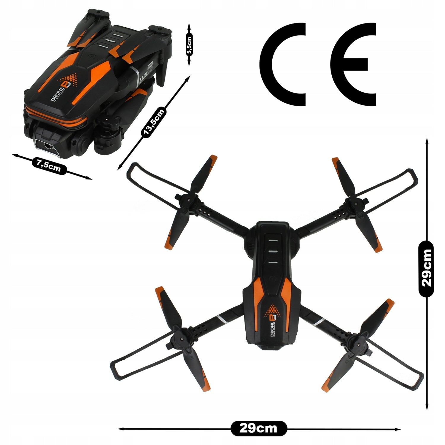Drone with Double Camera for Tel. Flying Learning Kit Toy for Kids Model Dron Dual-CAM Z2353P