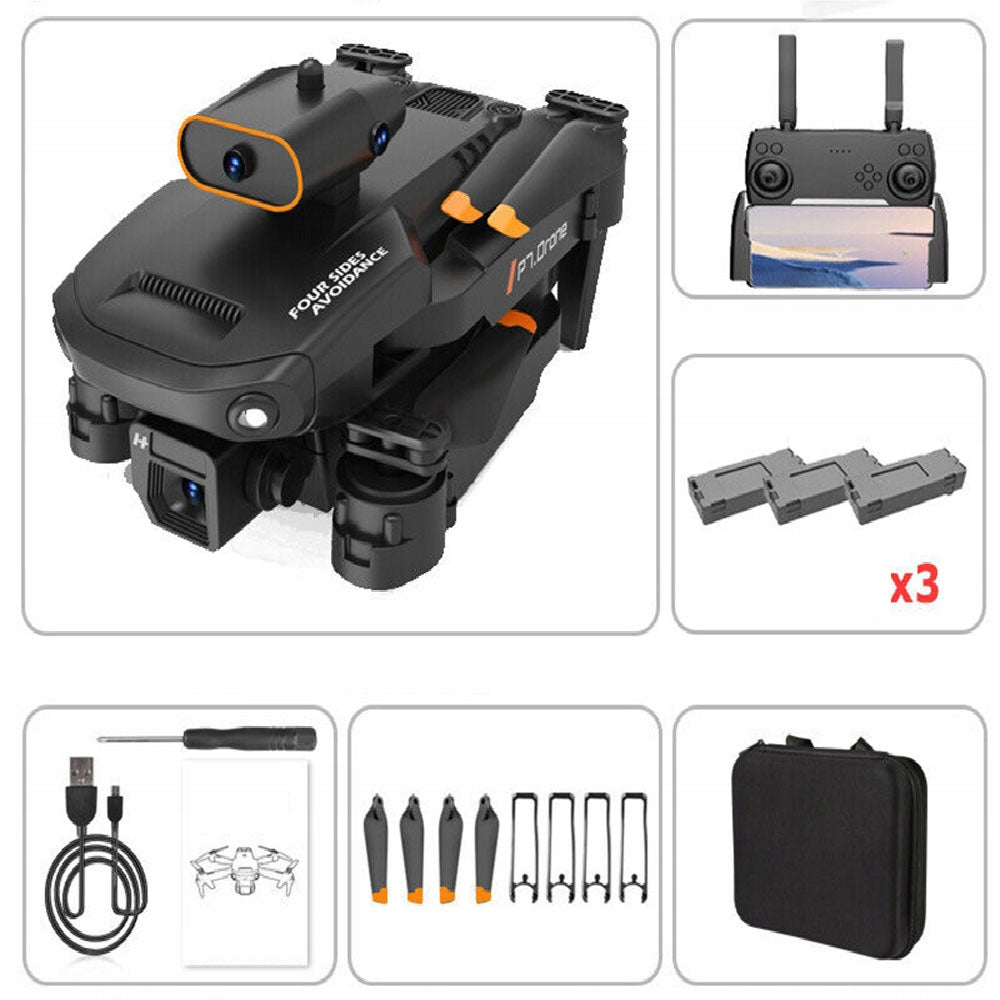 Drones with Dual HD Camera 8K 360° Flip/Roll Obstacle Avoidance Function Model Dron