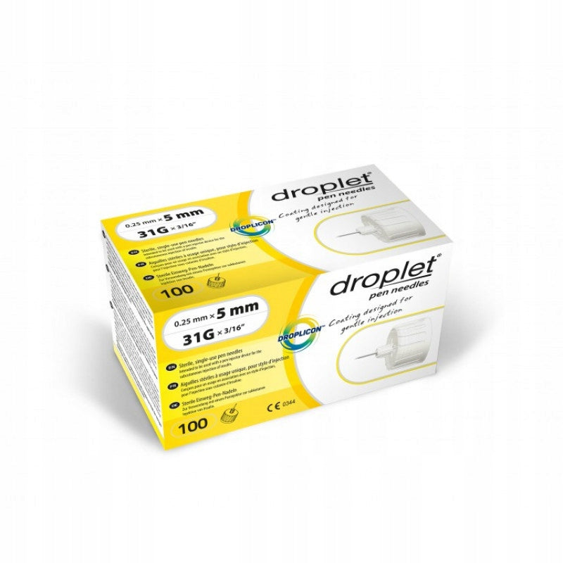 Droplet Pen Needles 31G 5mm x 0.25mm 100pcs #EnglishProduct