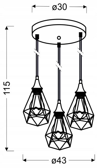 Candellux-Lampe Graf 3 