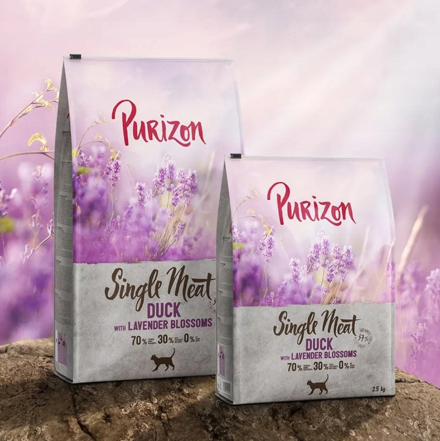 Dry Cat Food Purizon Single Meat duck with lavender flowers 400g Manufacturer code 4062911029088