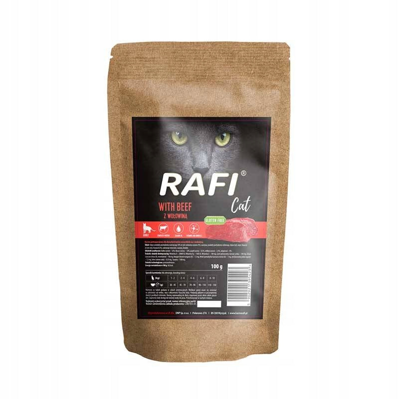 Dry Cat Food Rafi Cat with Beef 100 g