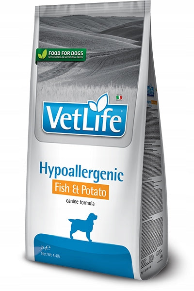 Dry Dog Food FARMINA Vet Life Hypoallergenic Fish & Potato DOG 12kg