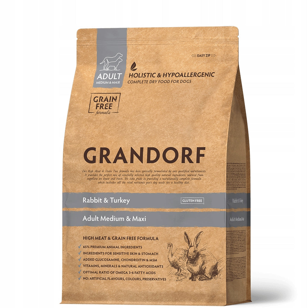 Dry Dog Food Grandorf Rabbit Turkey Medium Maxi Rabbit 3kg Manufacturer code 5407007851072