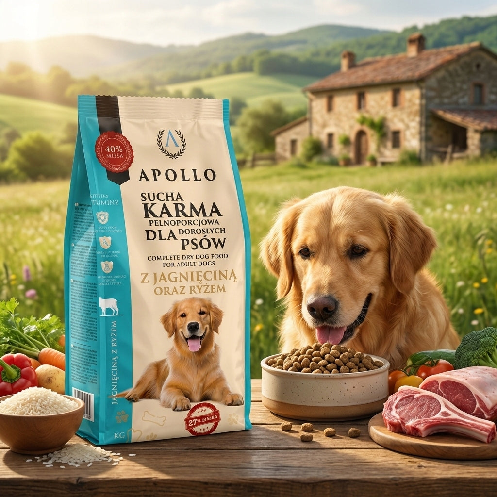Dry Dog Food with Vitamins Large Breed Shepherd 10kg Manufacturer code karma sucha dla psa jagnięcina z ryżem 10kg
