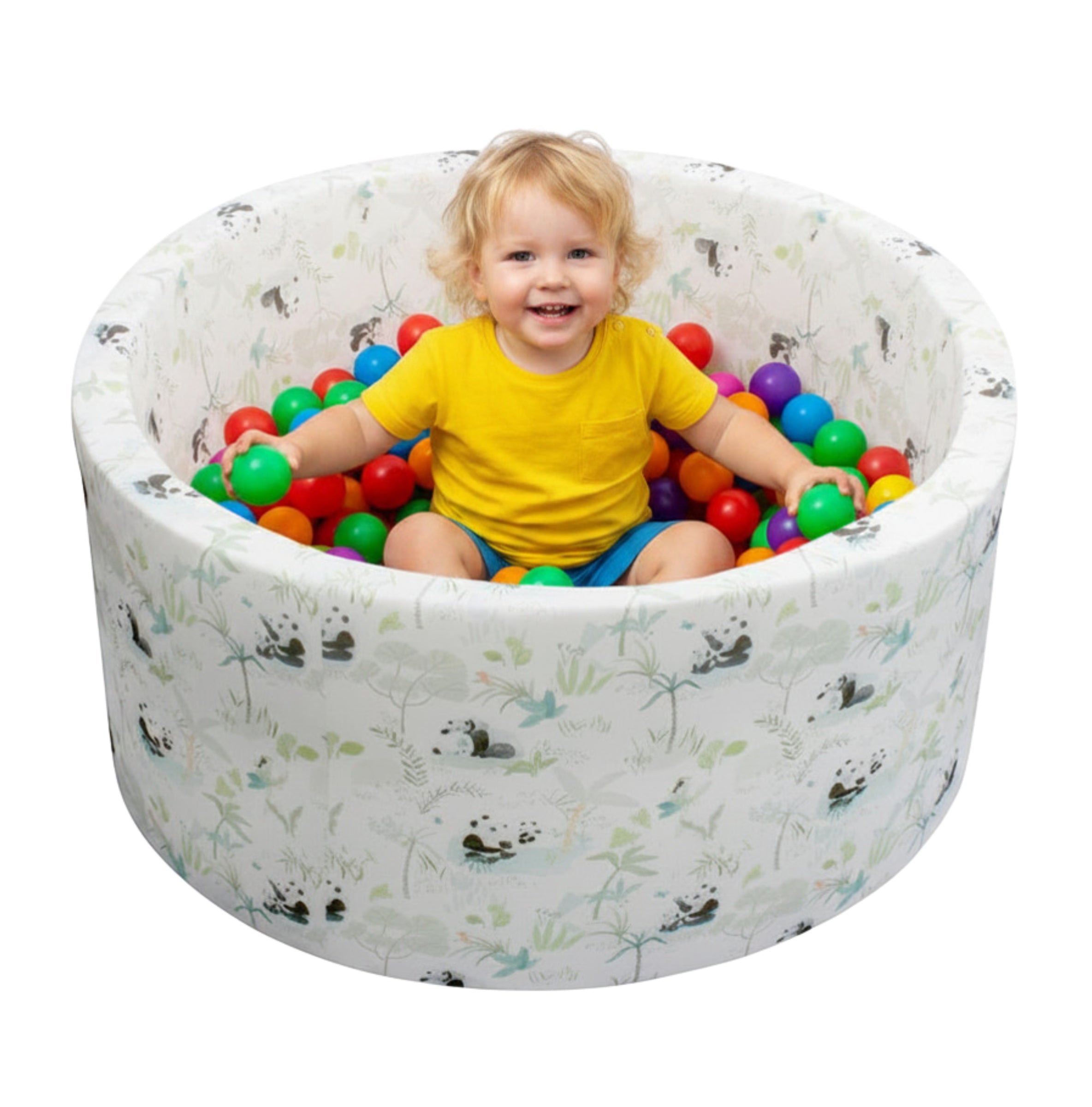Dry Foam Pool Aga 90x40cm for Children Balls Pattern Panda