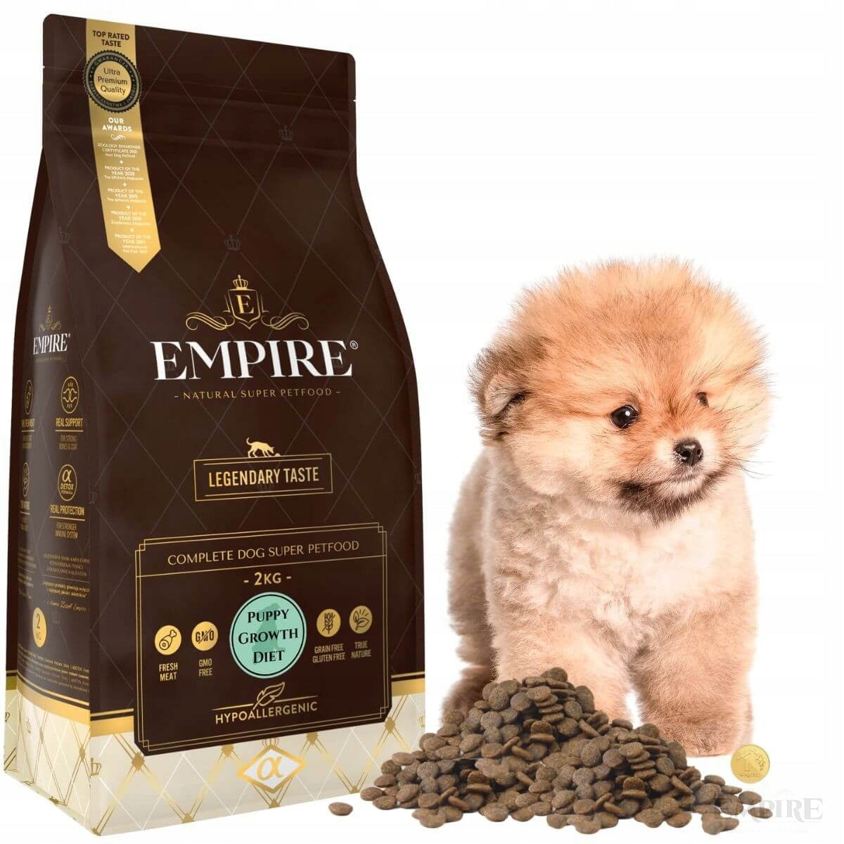 Dry Food EMPIRE Puppy 2kg for Small Breeds Hypoallergenic Easy to Digest Manufacturer code 5907714358142