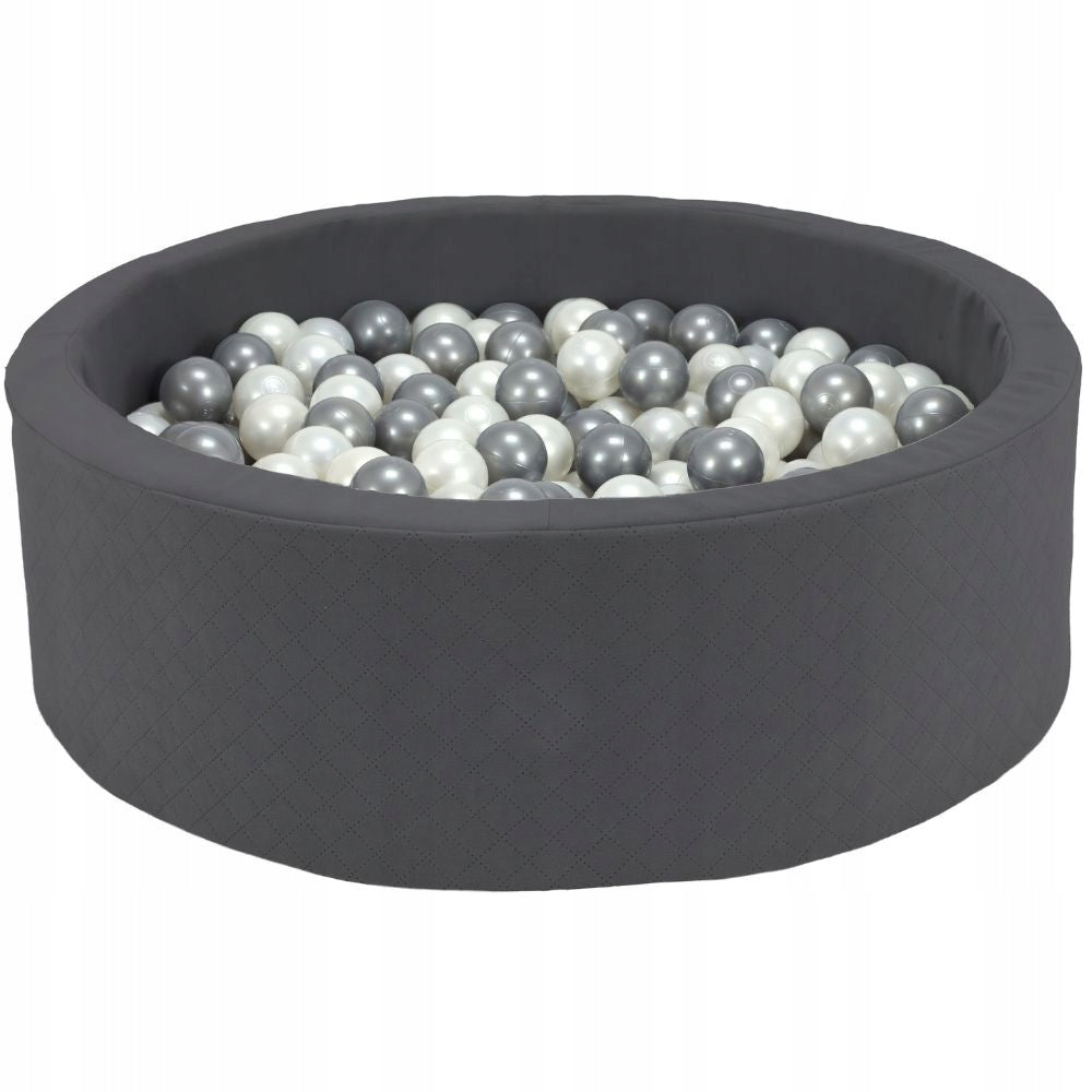 Dry Pool + 200 Balls 90x30cm For Children Graphite Velvet Polish Sewing