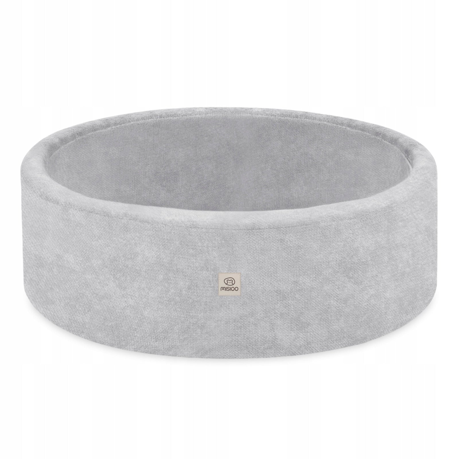 Dry Pool with Balls 90x30 Foam Grey Chenille Premium Misioo Packaging status original
