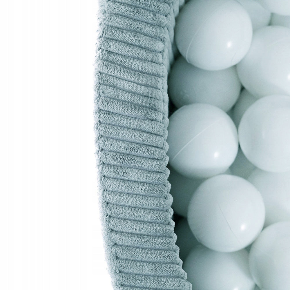Dry Pool with Balls 90x30 for Children Blue Corduroy 300 balls MISIOO Product width 90 cm