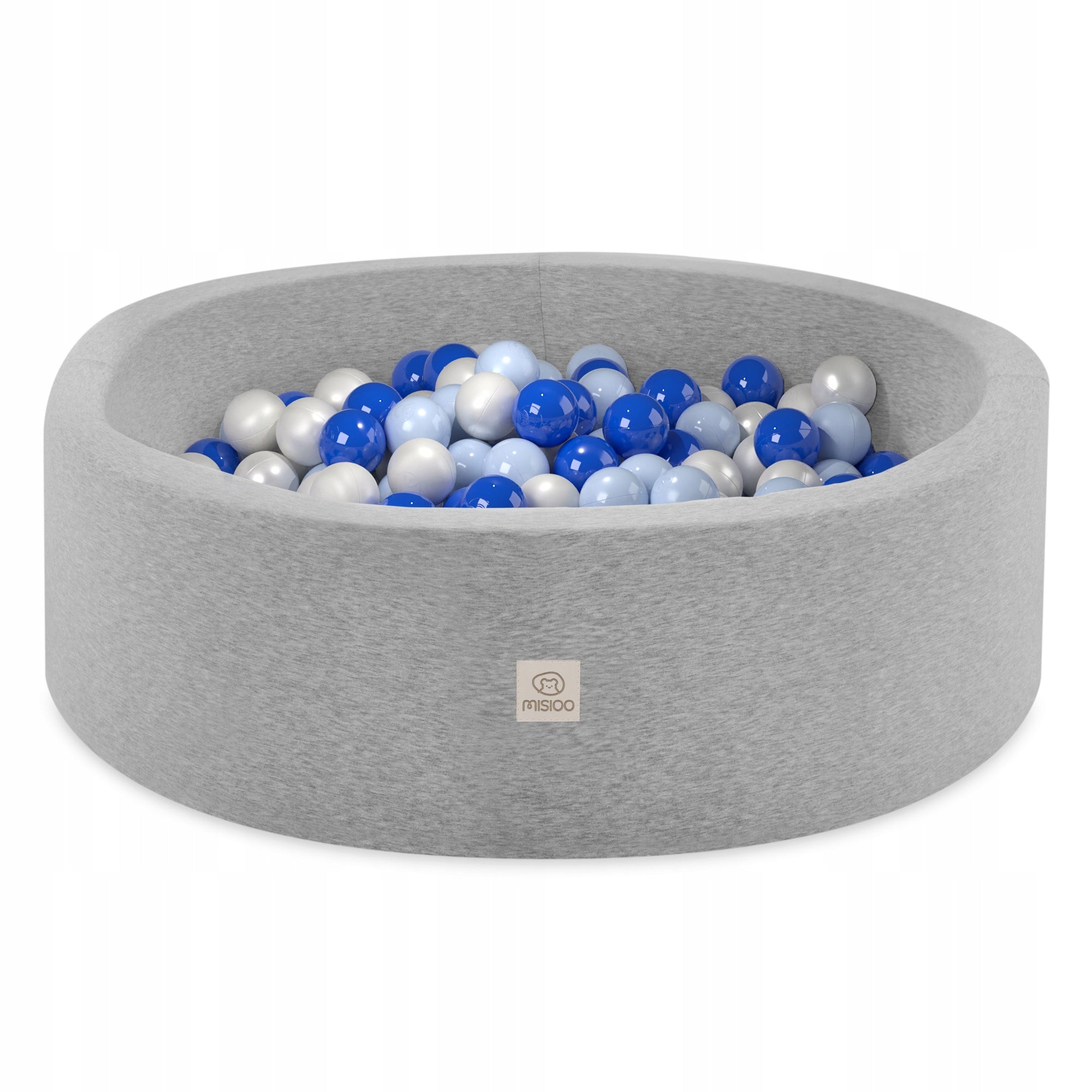 Dry Pool with Balls 90x30 for Children Cotton Smart Grey 200 balls MISIOO