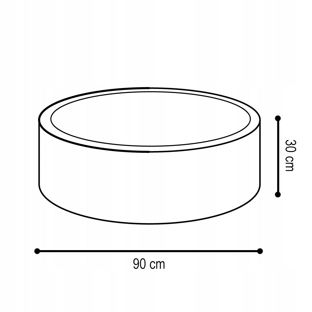 Dry Pool with Balls 90x30 for Children Light Pink Corduroy 300ball MISIOO Product width 90 cm