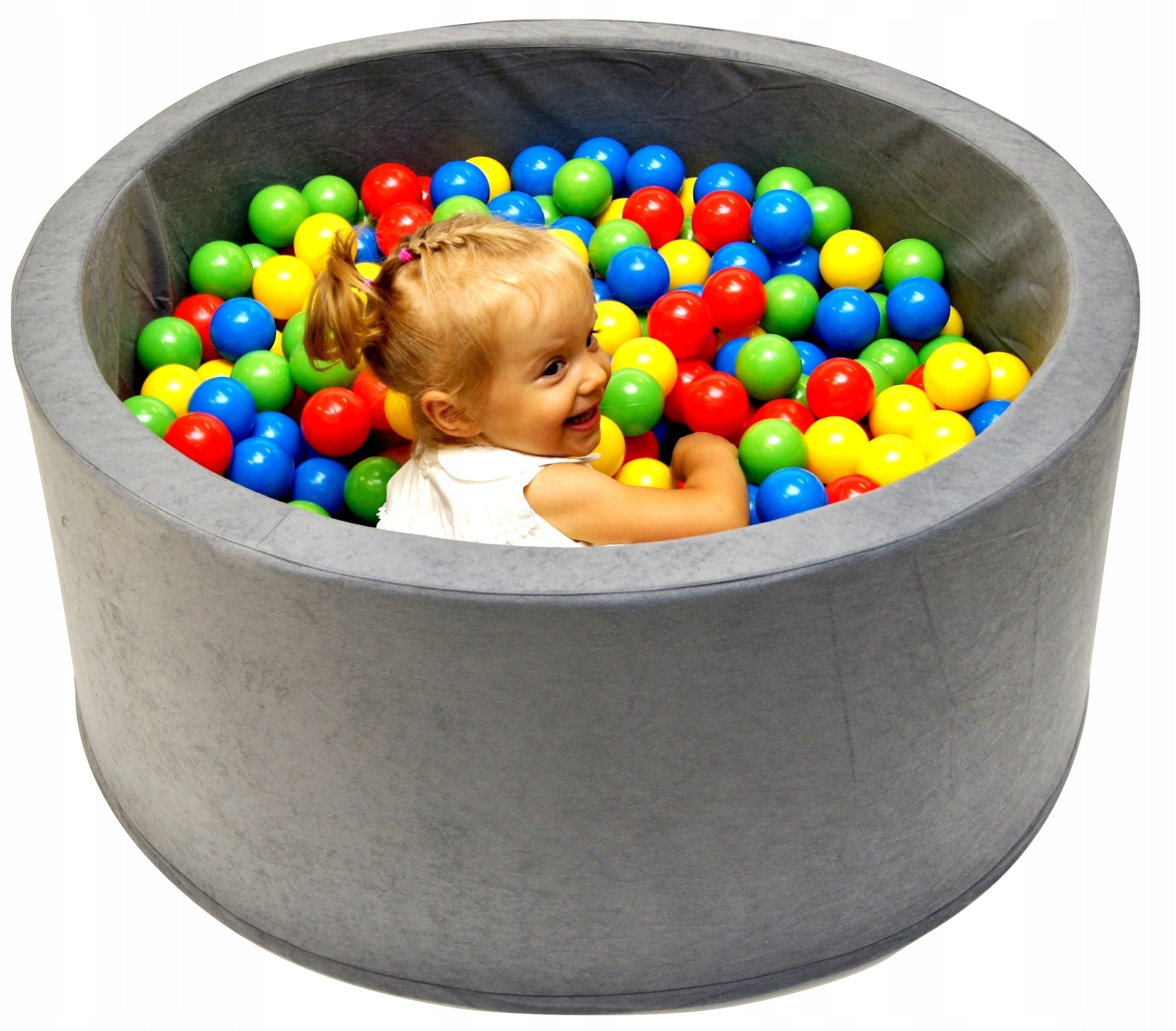Dry Pool with Balls 90x40 400 BPA Free Balls - Pool with Balls WELOX Material foam plastic fabric