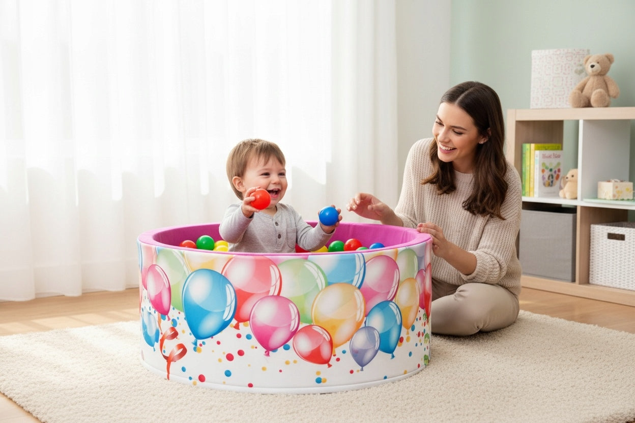 Dry Pool with Balls 90x40 BPA-free - pool with balls WELOX 200 playpen Kid's age 6＋ months