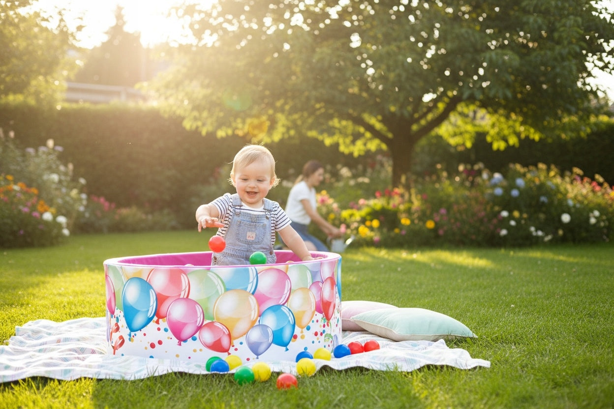 Dry Pool with Balls 90x40 BPA-free - pool with balls WELOX 200 playpen Product width 92 cm