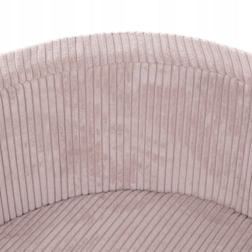 Dry Pool without Balls 90x30 for Children Pink Corduroy Round MISIOO Minimum kid's age 0