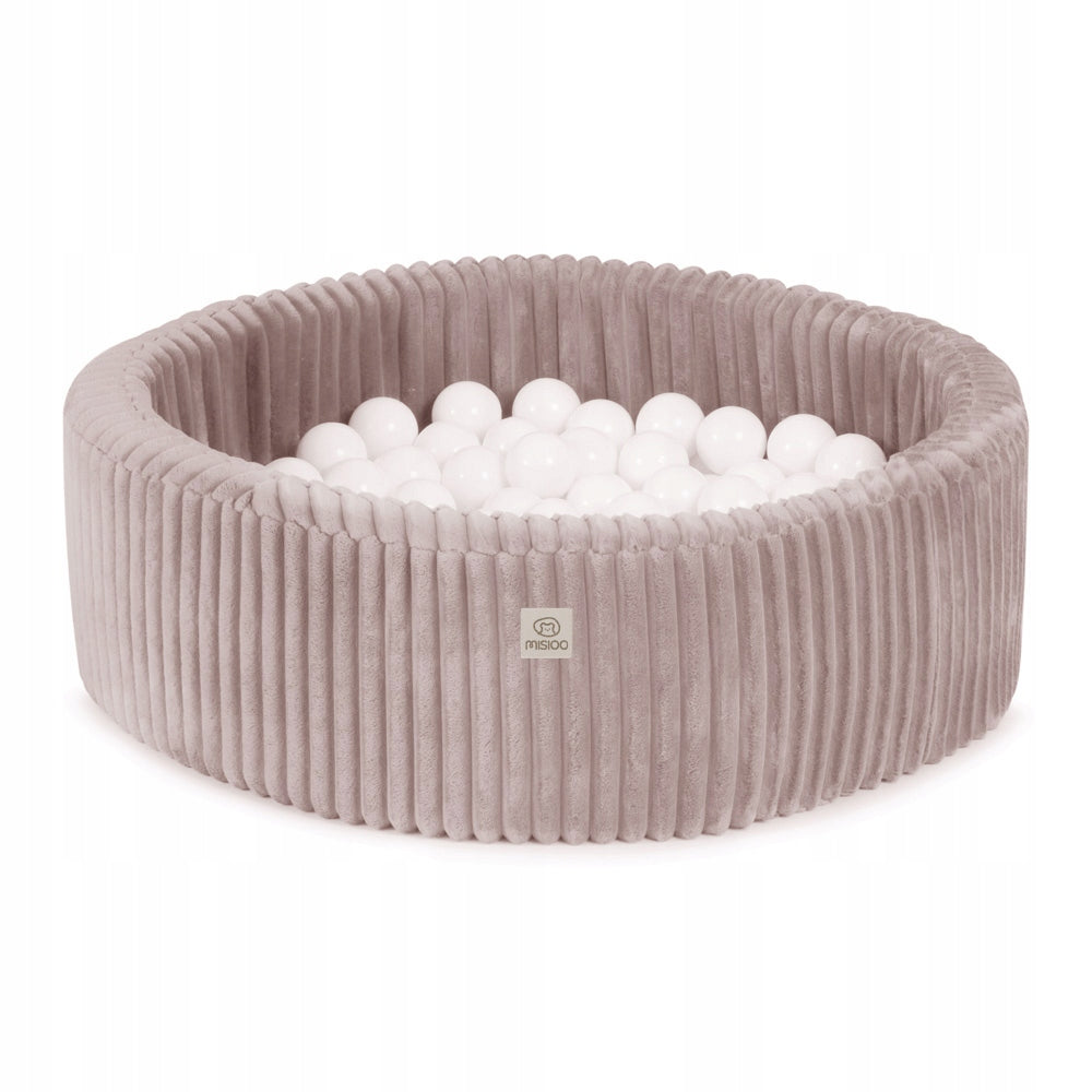 Dry Pool without Balls 90x30 for Children Pink Puffy Lamell Round MISIOO Product width 90 cm